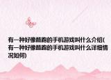 有一種好像酷跑的手機(jī)游戲叫什么介紹(有一種好像酷跑的手機(jī)游戲叫什么詳細(xì)情況如何)