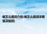 蜓怎么組詞介紹(蜓怎么組詞詳細(xì)情況如何)