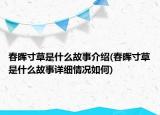 春暉寸草是什么故事介紹(春暉寸草是什么故事詳細(xì)情況如何)