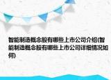 智能制造概念股有哪些上市公司介紹(智能制造概念股有哪些上市公司詳細(xì)情況如何)