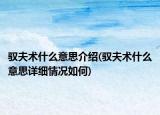 馭夫術(shù)什么意思介紹(馭夫術(shù)什么意思詳細(xì)情況如何)