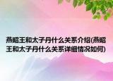 燕昭王和太子丹什么關(guān)系介紹(燕昭王和太子丹什么關(guān)系詳細(xì)情況如何)