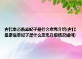 古代皇帝臨幸妃子是什么意思介紹(古代皇帝臨幸妃子是什么意思詳細(xì)情況如何)