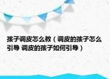 孩子調(diào)皮怎么教（調(diào)皮的孩子怎么引導(dǎo) 調(diào)皮的孩子如何引導(dǎo)）