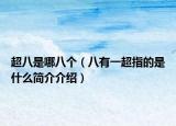 超八是哪八個(gè)（八有一超指的是什么簡介介紹）