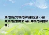 預(yù)付賬款與預(yù)付款項(xiàng)的區(qū)別（會(huì)計(jì)中預(yù)付款的意思 會(huì)計(jì)中預(yù)付款的解釋?zhuān)? /></span></a>
                        <h2><a href=