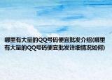 哪里有大量的QQ號碼便宜批發(fā)介紹(哪里有大量的QQ號碼便宜批發(fā)詳細情況如何)