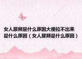女人尿頻是什么原因大便拉不出來是什么原因（女人尿頻是什么原因）
