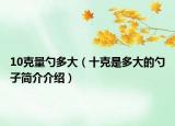 10克量勺多大（十克是多大的勺子簡介介紹）