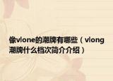 像vlone的潮牌有哪些（vlong潮牌什么檔次簡介介紹）