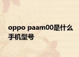 oppo paam00是什么手機型號