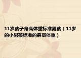 11歲孩子身高體重標準男孩（11歲的小男孩標準的身高體重）