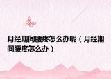 月經(jīng)期間腰疼怎么辦呢（月經(jīng)期間腰疼怎么辦）