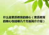 什么是素質(zhì)教育的核心（素質(zhì)教育的核心包括哪幾個方面簡介介紹）