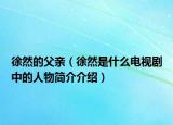 徐然的父親（徐然是什么電視劇中的人物簡(jiǎn)介介紹）