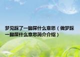 夢見踩了一腳屎什么意思（做夢踩一腳屎什么意思簡介介紹）