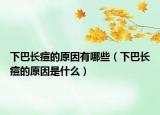 下巴長(zhǎng)痘的原因有哪些（下巴長(zhǎng)痘的原因是什么）