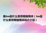 我tm是什么意思網(wǎng)絡(luò)用語（tm是什么意思網(wǎng)絡(luò)用語簡介介紹）