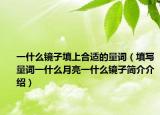 一什么鏡子填上合適的量詞（填寫(xiě)量詞一什么月亮一什么鏡子簡(jiǎn)介介紹）