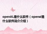 openAL是什么軟件（openal是什么軟件簡(jiǎn)介介紹）