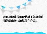 怎么查路由器的IP地址（怎么查自己的路由器ip地址簡(jiǎn)介介紹）