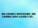 國有土地和集體土地的區(qū)別在哪里（國有土地和集體土地有什么區(qū)別簡介介紹）