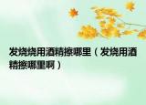 發(fā)燒燒用酒精擦哪里（發(fā)燒用酒精擦哪里?。? /></span></a>
                        <h2><a href=