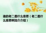 誰的老二是什么意思（老二是什么意思啊簡(jiǎn)介介紹）