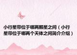 小行星帶位于哪兩顆星之間（小行星帶位于哪兩個天體之間簡介介紹）