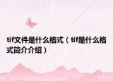 tif文件是什么格式（tif是什么格式簡(jiǎn)介介紹）