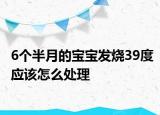 6個半月的寶寶發(fā)燒39度應該怎么處理