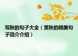 寫秋的句子大全（賞秋的精美句子簡介介紹）