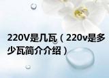 220V是幾瓦（220v是多少瓦簡介介紹）