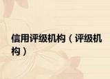 信用評(píng)級(jí)機(jī)構(gòu)（評(píng)級(jí)機(jī)構(gòu)）
