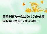 美國電流為什么110v（為什么美國的電壓是110V簡介介紹）