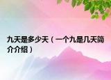 九天是多少天（一個九是幾天簡介介紹）