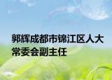郭輝成都市錦江區(qū)人大常委會(huì)副主任