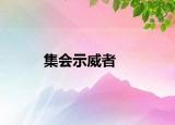 集會(huì)示威者