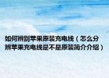 如何辨別蘋(píng)果原裝充電線(xiàn)（怎么分辨蘋(píng)果充電線(xiàn)是不是原裝簡(jiǎn)介介紹）