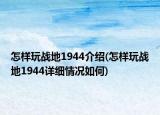怎樣玩戰(zhàn)地1944介紹(怎樣玩戰(zhàn)地1944詳細(xì)情況如何)