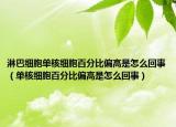 淋巴細(xì)胞單核細(xì)胞百分比偏高是怎么回事（單核細(xì)胞百分比偏高是怎么回事）
