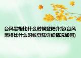 臺(tái)風(fēng)黑格比什么時(shí)候登陸介紹(臺(tái)風(fēng)黑格比什么時(shí)候登陸詳細(xì)情況如何)