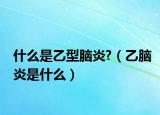 什么是乙型腦炎?（乙腦炎是什么）