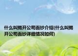 什么叫揭開(kāi)公司面紗介紹(什么叫揭開(kāi)公司面紗詳細(xì)情況如何)
