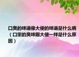 口臭的味道像大便的味道是什么病（口里的臭味跟大便一樣是什么原因）