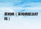 萊姆病（萊姆病能治好嗎）