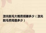 激光脫毛大概費(fèi)用要多少（激光脫毛費(fèi)用是多少）