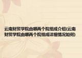 云南財(cái)貿(mào)學(xué)院由哪兩個(gè)院組成介紹(云南財(cái)貿(mào)學(xué)院由哪兩個(gè)院組成詳細(xì)情況如何)