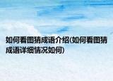 如何看圖猜成語(yǔ)介紹(如何看圖猜成語(yǔ)詳細(xì)情況如何)