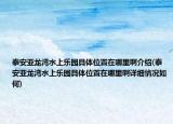 泰安亞龍灣水上樂園具體位置在哪里啊介紹(泰安亞龍灣水上樂園具體位置在哪里啊詳細(xì)情況如何)